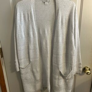 Women's Gray Sweater Cardigan